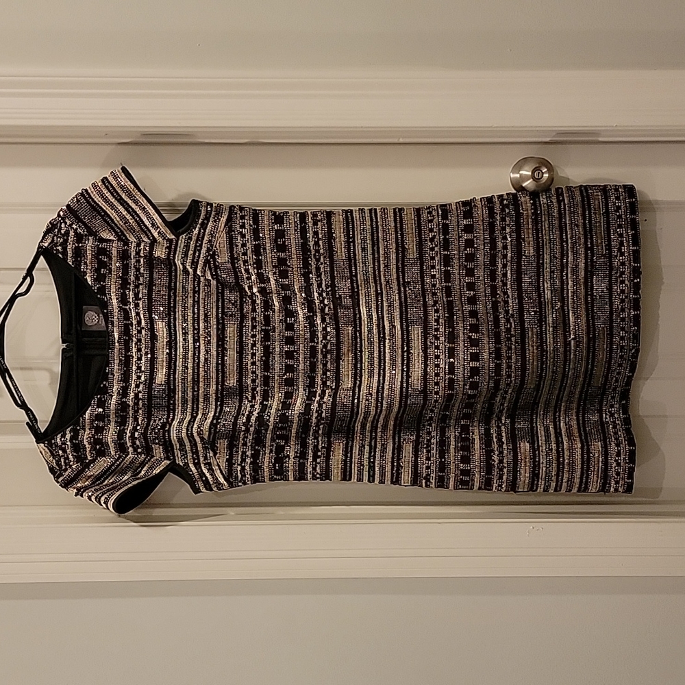 Vince Camuto sequened cocktail dress. Size 14. Excellent condition.  Never worn.